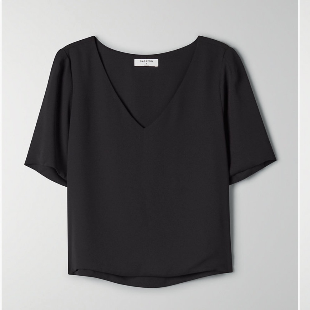 Aritzia Randy blouse black (NWOT)